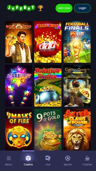 Jeffbet Casino Mobile Games