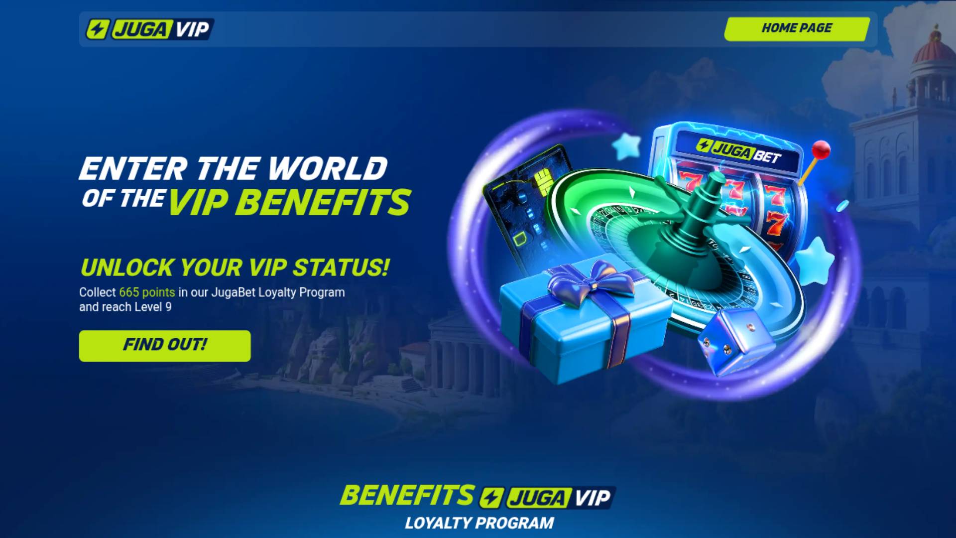 Interfaz VIP de Jugabet Casino