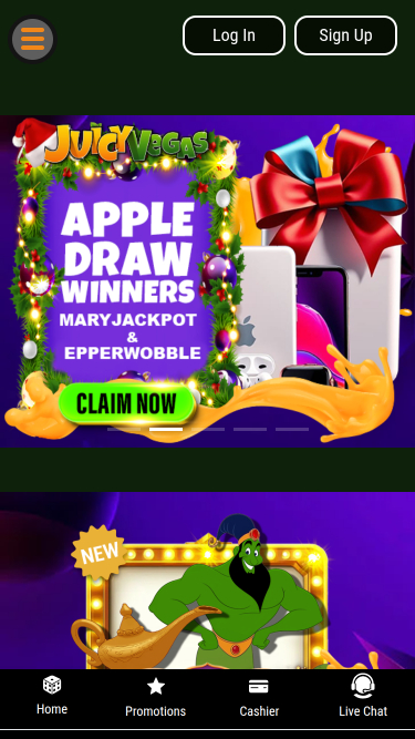 Juicy Vegas Casino Mobile Promotions