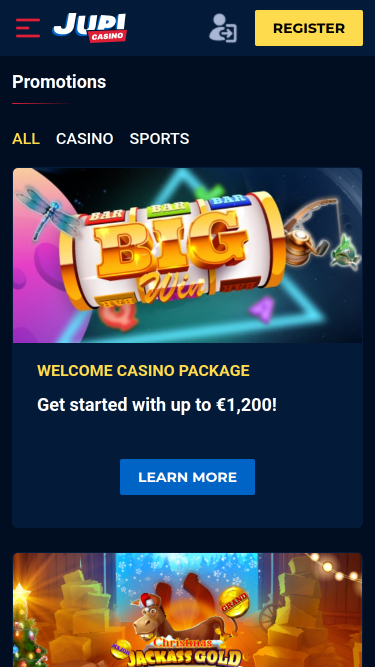 Jupi Casino Mobile Promotions