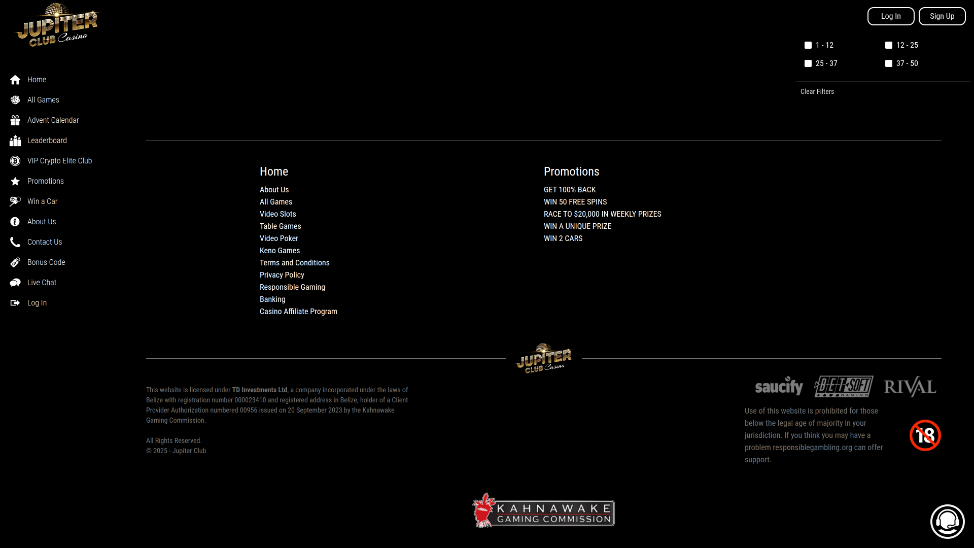 Jupiter Club Casino Desktop Game Developers