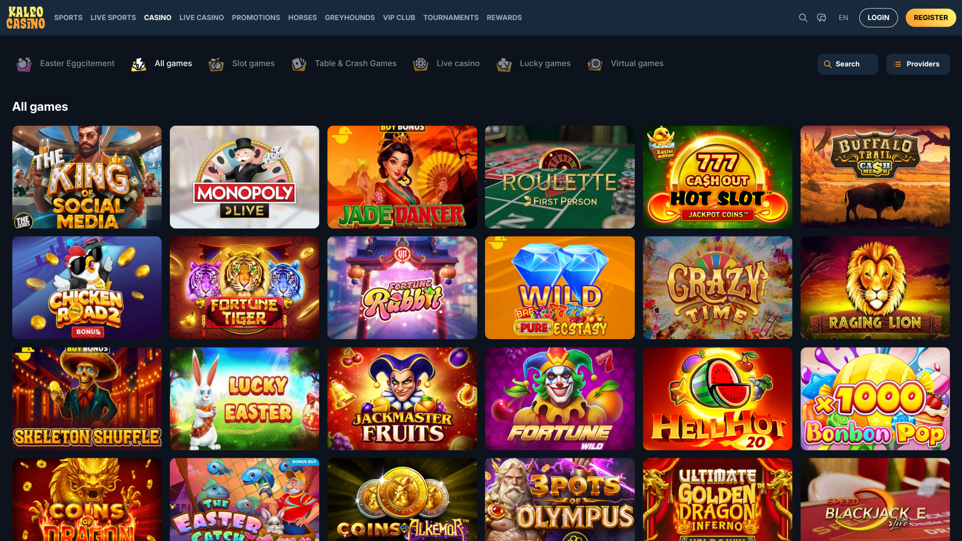 Kaleo Casino Games