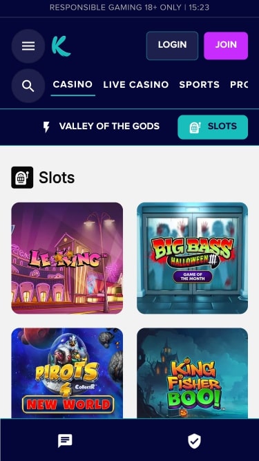 Karamba Casino Games Mobile