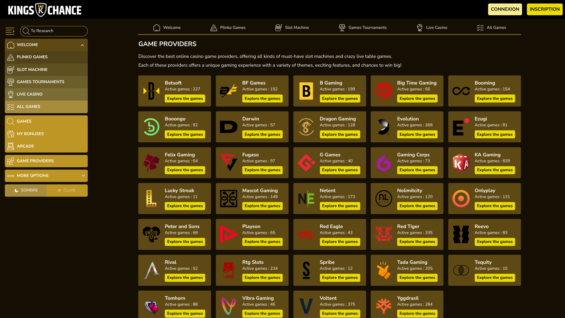 Kings Chance Casino Desktop Game Developers