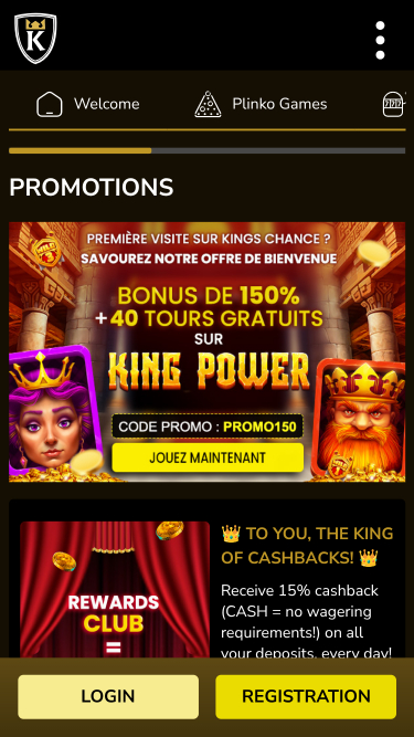 Kings Chance Casino Mobile Promotions