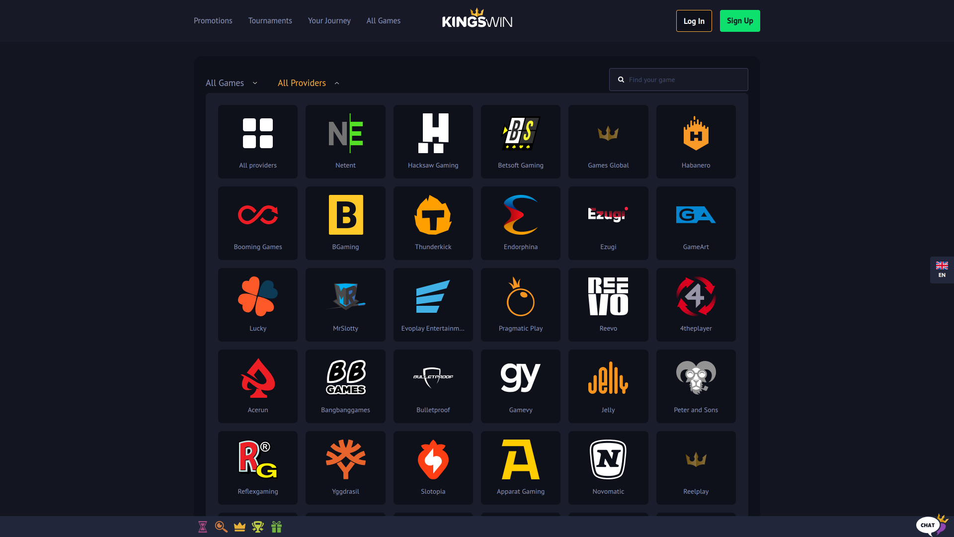 KingsWin Casino Desktop Game Developers