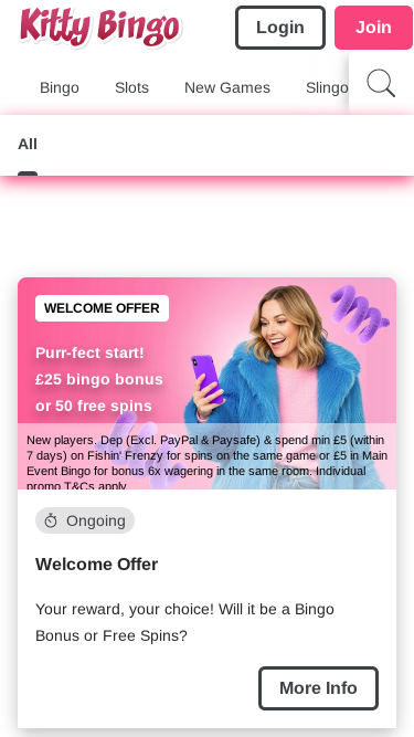 Kitty Bingo Mobile Promotions