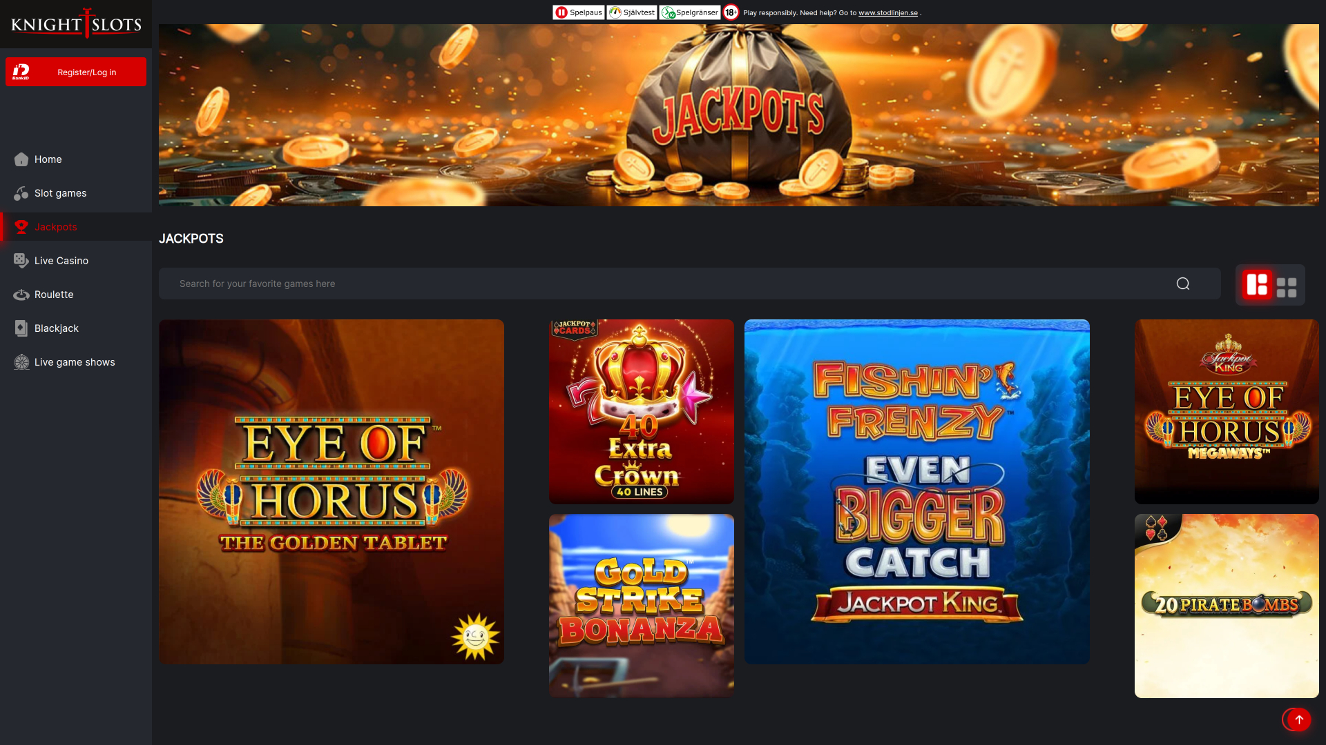 Knightslots Desktop Jackpot