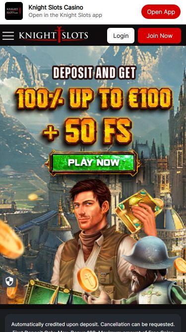 Knightslots Mobile Homepage