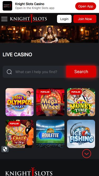 Knightslots Mobile Live Dealer