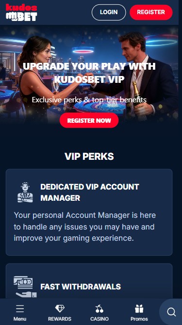 Kudosbet Casino Mobile VIP Program