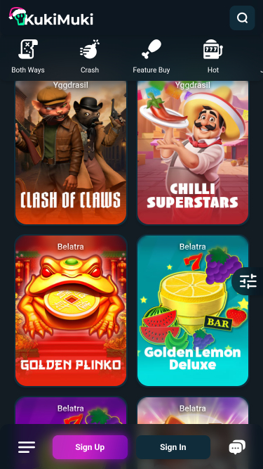 KukiMuki Casino Games