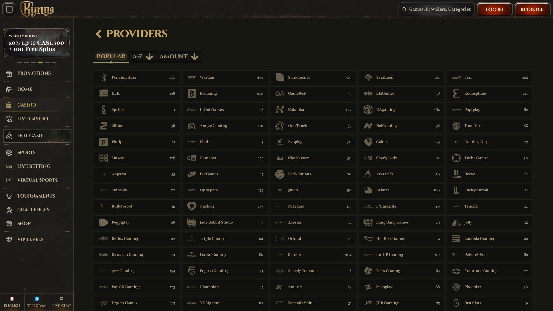 Kyngs Casino Desktop Game Developers