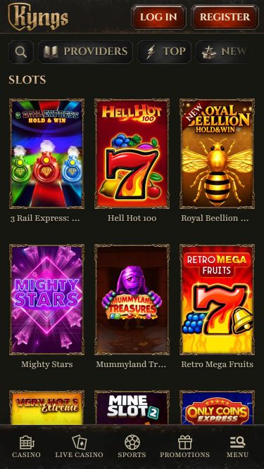 Kyngs Casino Mobile Games