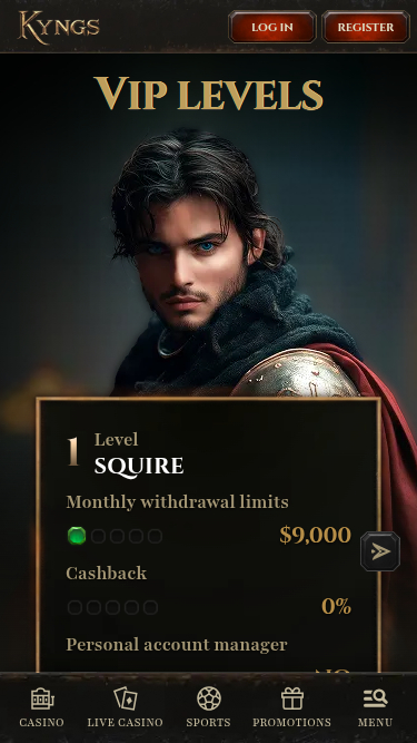 Kyngs Casino Mobile VIP Program