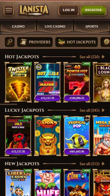 Lanista Casino Mobile Jackpot