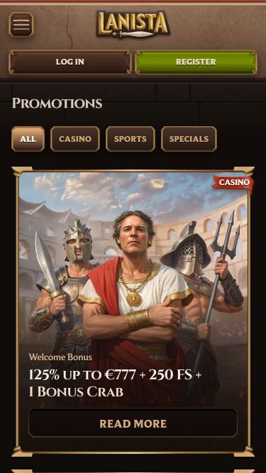 Lanista Casino Mobile Promotions
