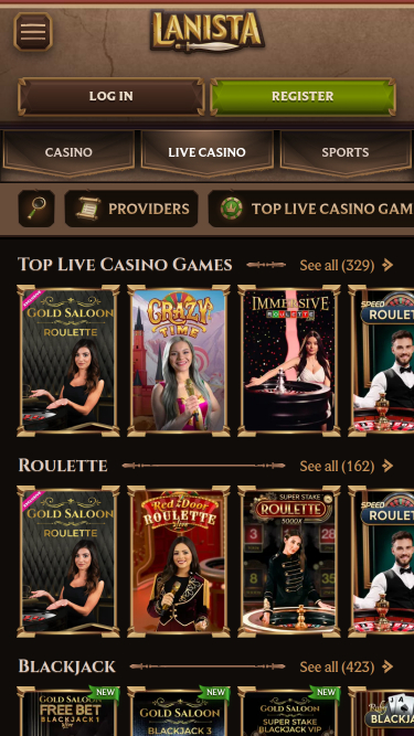 Lanista Casino Live Dealer