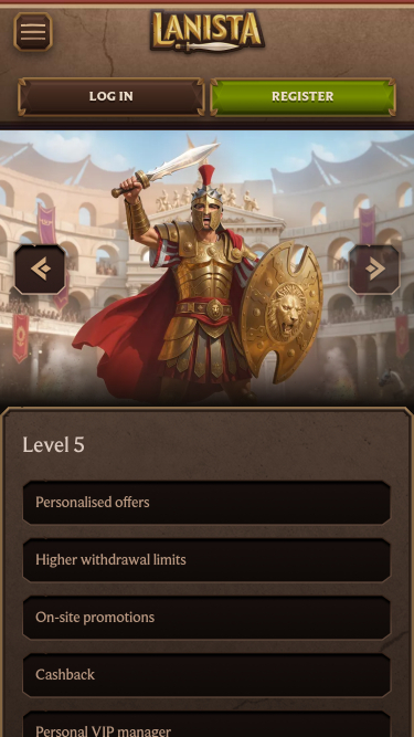 Lanista Casino VIP Program