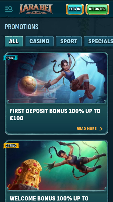 Promociones móviles de Larabet Casino