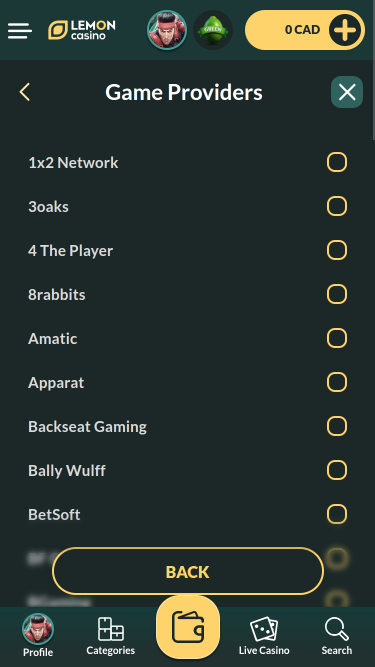 Lemon Casino Mobile Game Developers