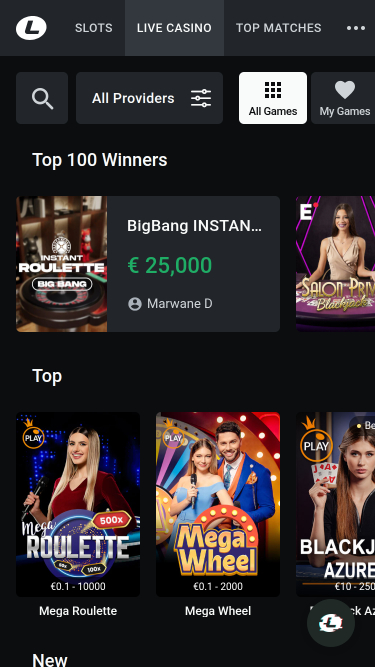 Leon Casino Mobile Live Dealer
