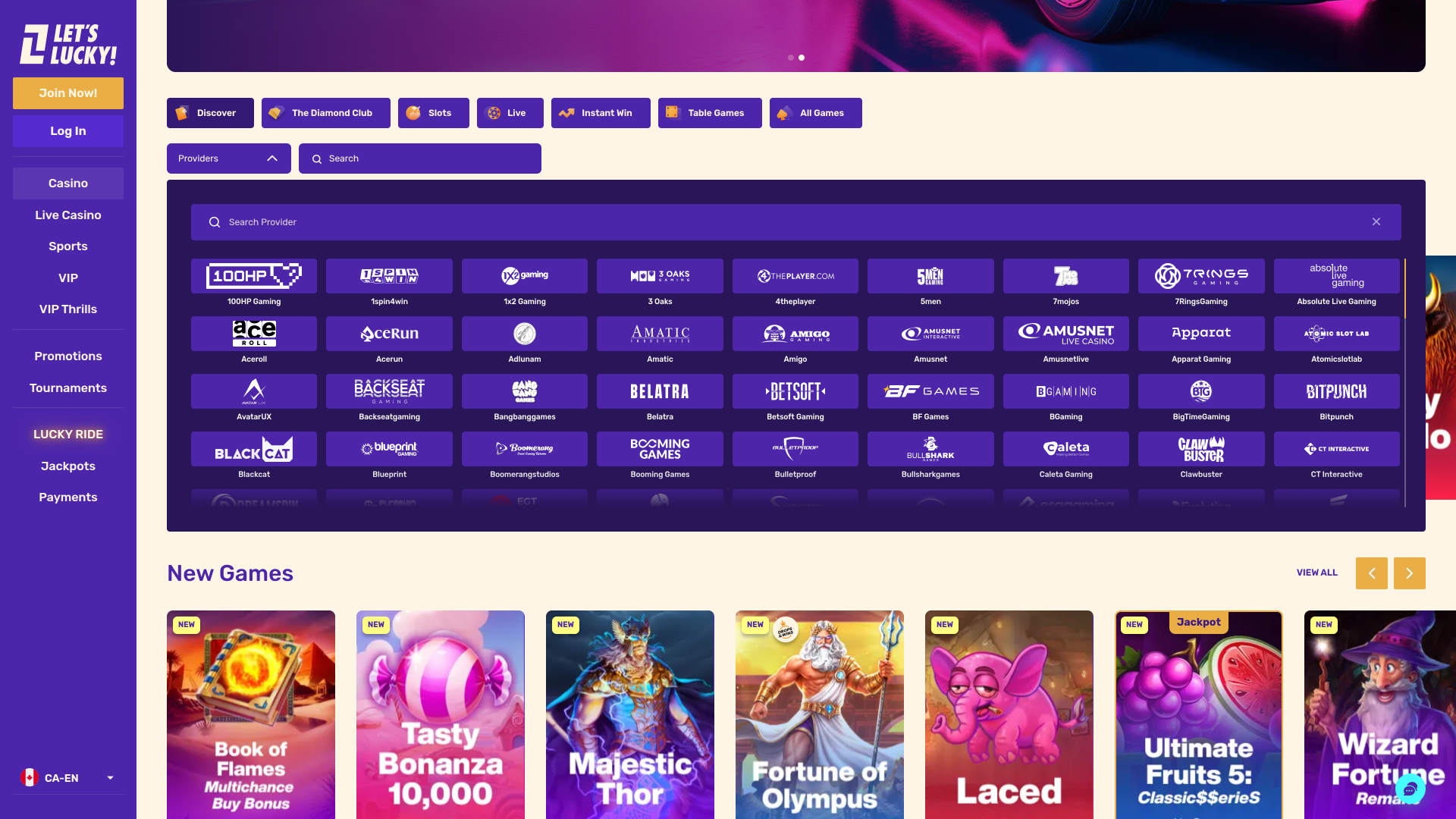 Lets Lucky Casino Desktop Game Developers