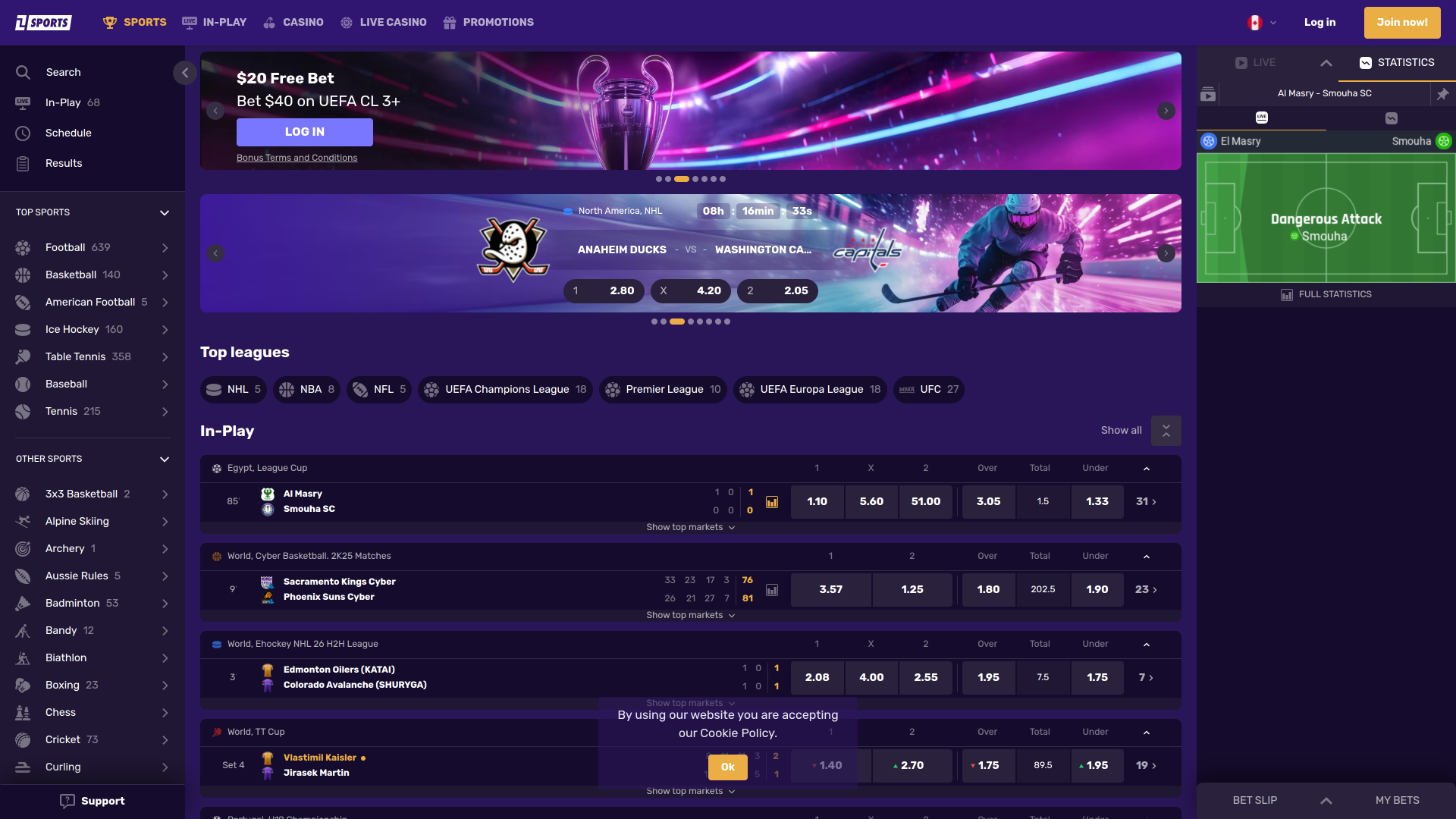 Lets Lucky Casino Desktop Sports