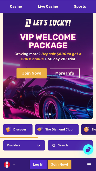 Lets Lucky Casino Mobile Games