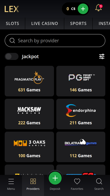 Lex Casino Mobile Game Developers