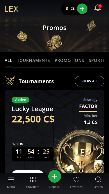 Lex Casino Mobile Promotions