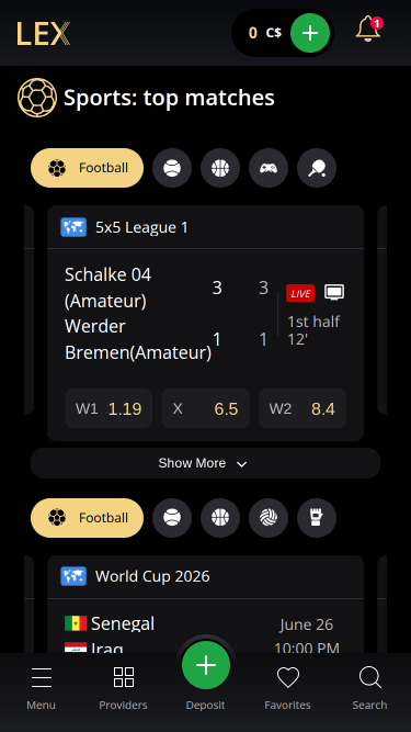 Lex Casino Mobile Sports