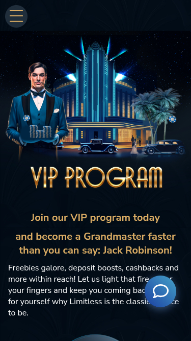 Limitless Casino Mobile VIP Program