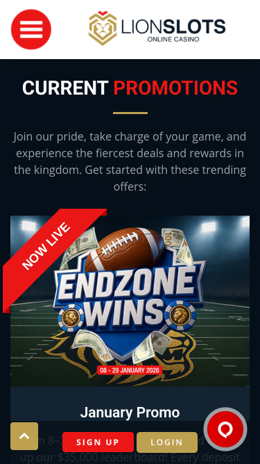 Lion Slots Casino Mobile Promotions