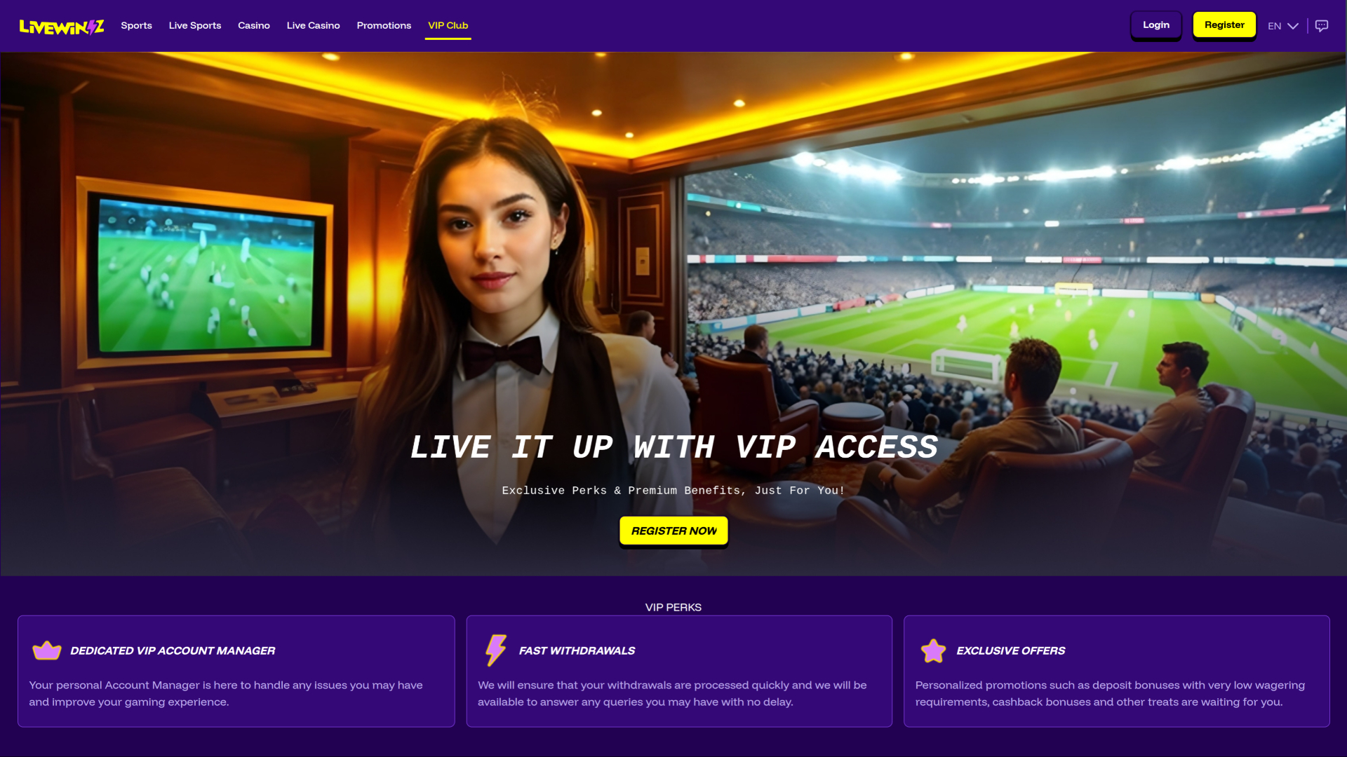 LiveWinz Casino VIP Program