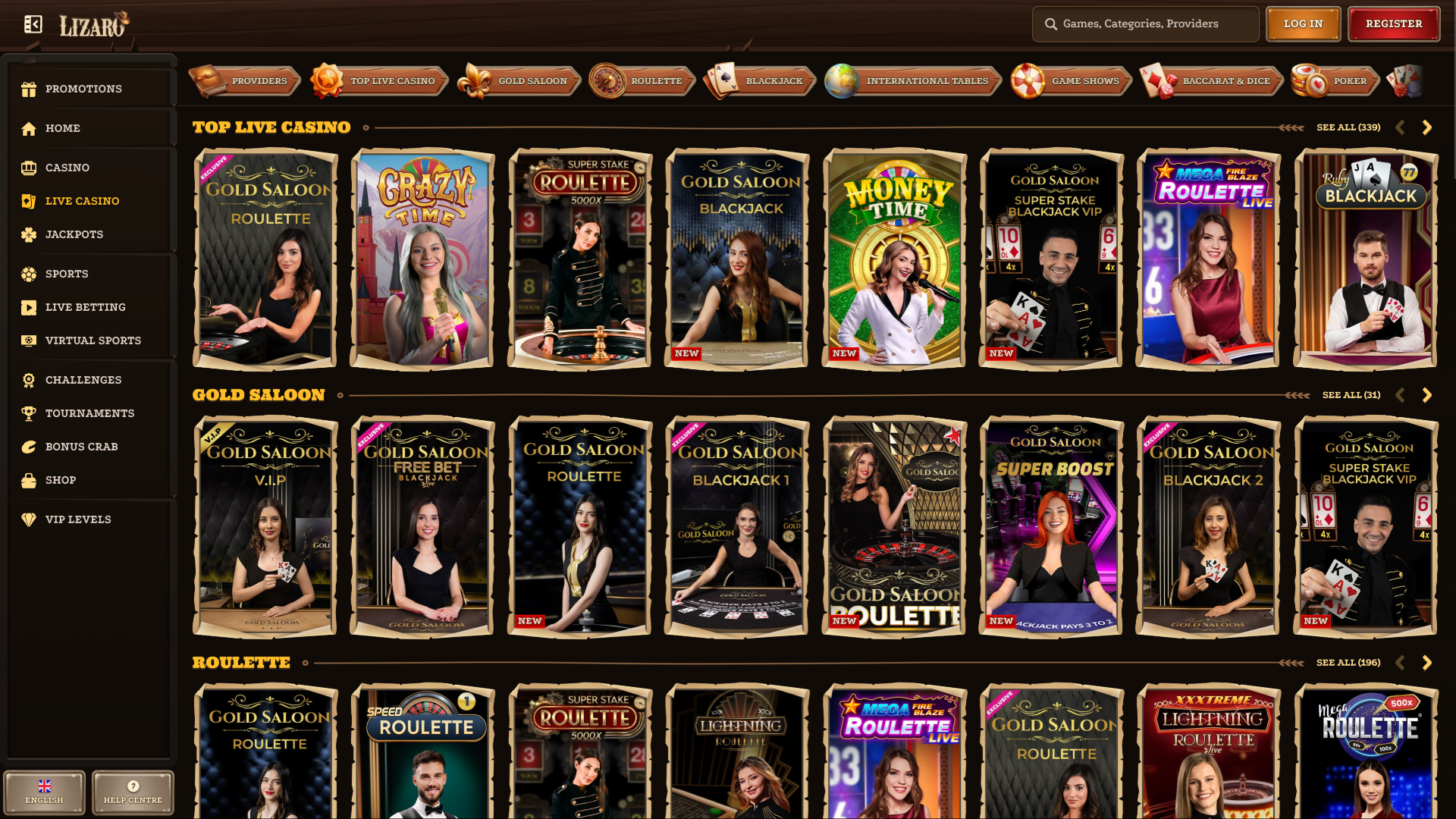 Lizaro Casino Live Dealer