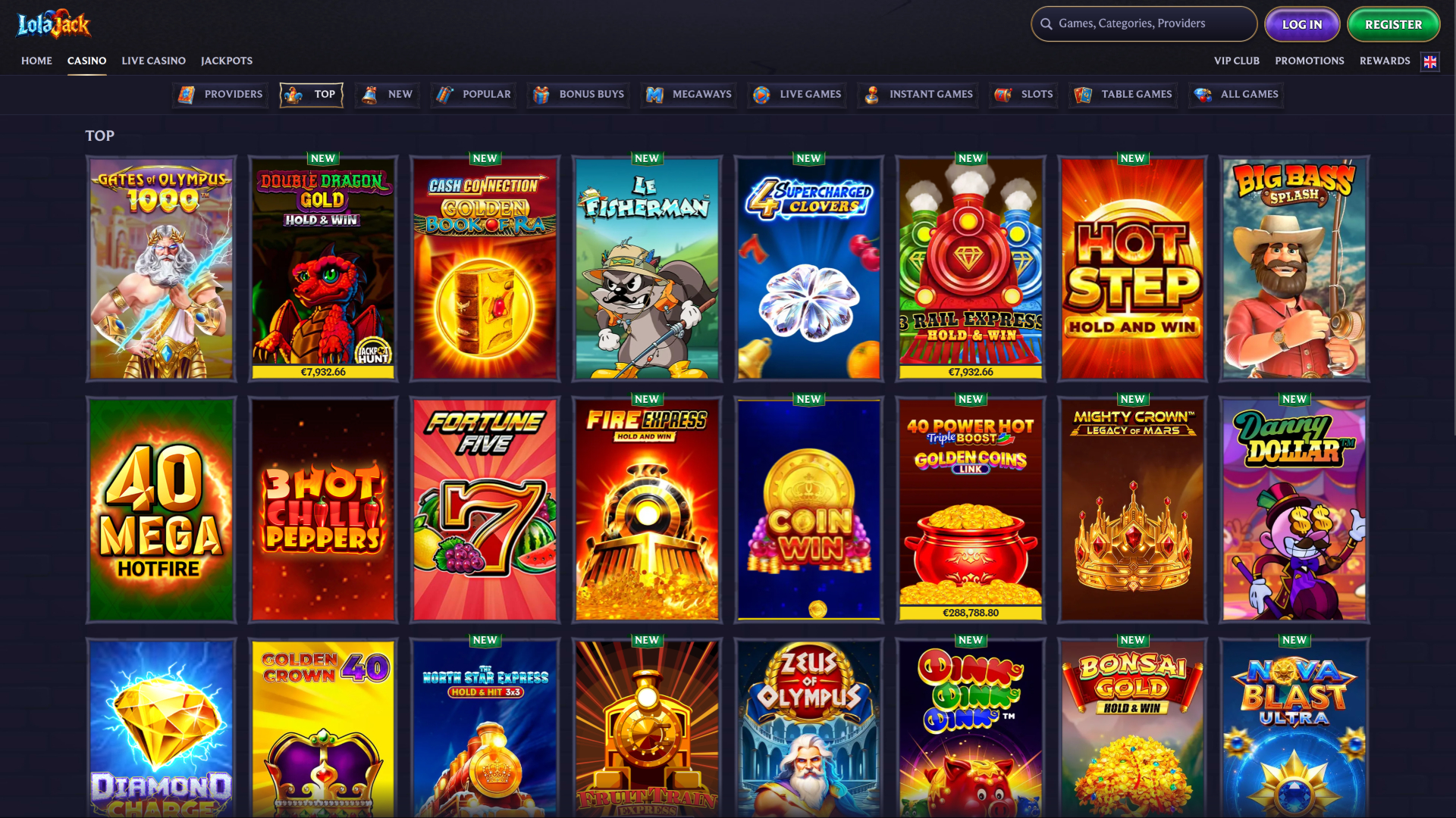 LolaJack Casino Games