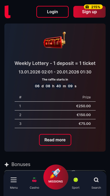Lollybet Casino Mobile Promotions
