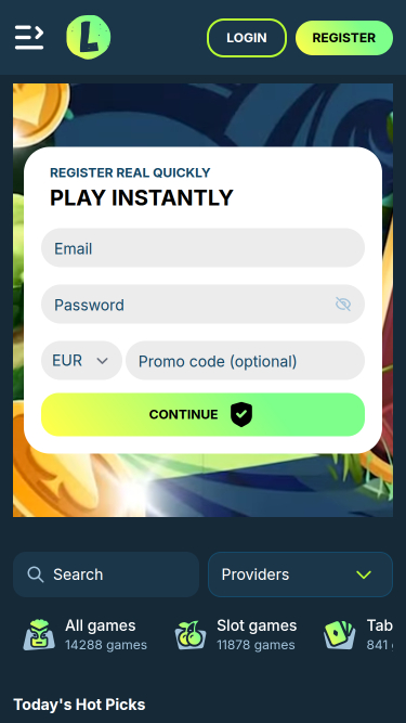Lolo Casino Homepage