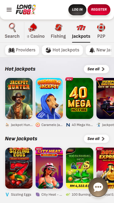 LongFu88 Casino Mobile Jackpot