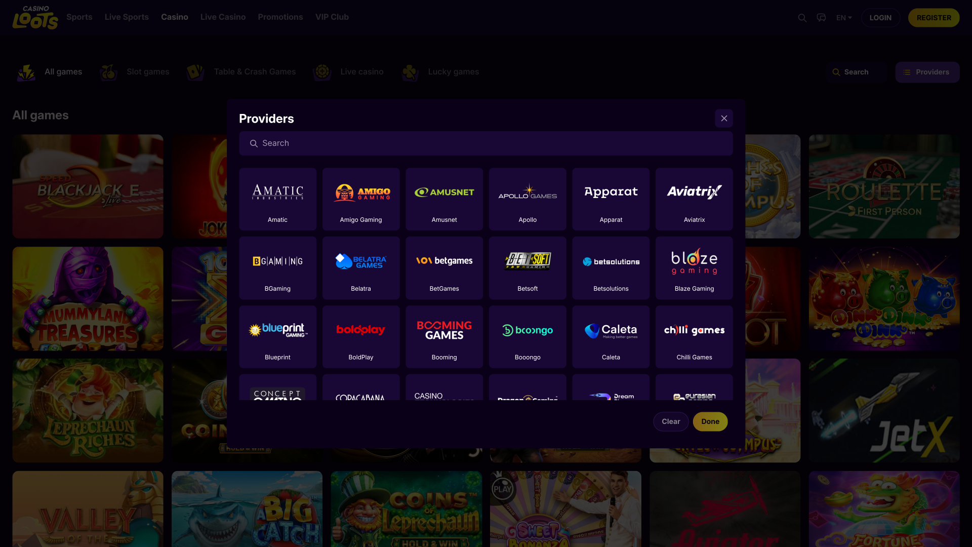 Casino Loots Game Developers