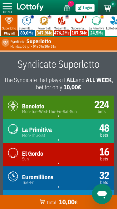 Lottofy Casino Mobile Lottery