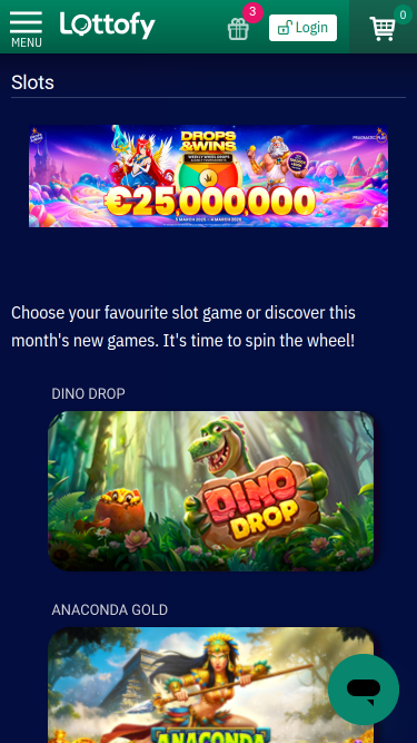 Lottofy Casino Mobile Games