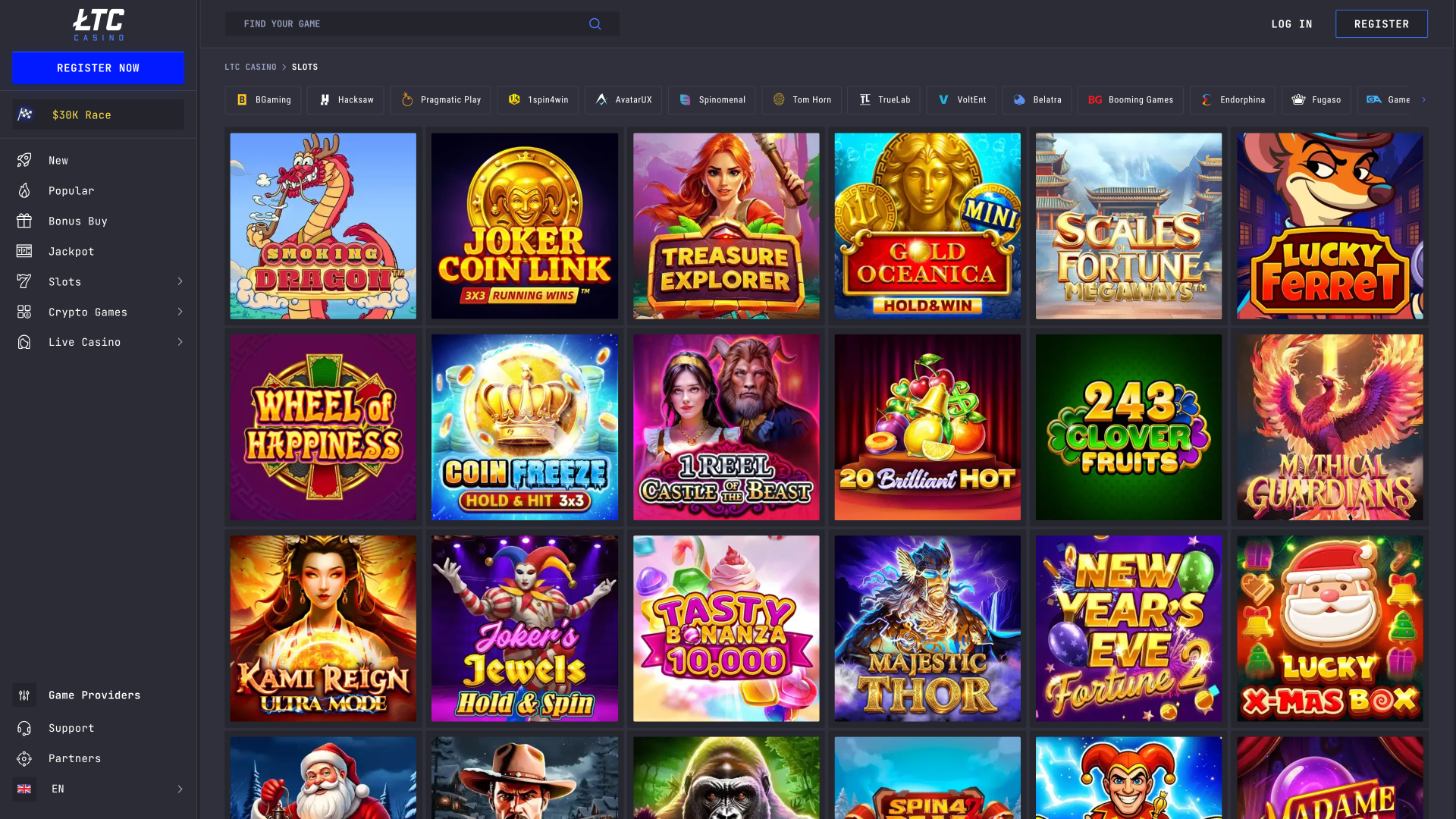LTC Casino Desktop Games