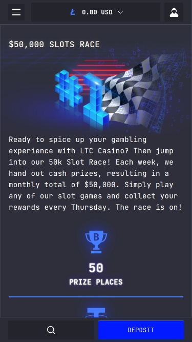 LTC Casino Mobile Tournaments