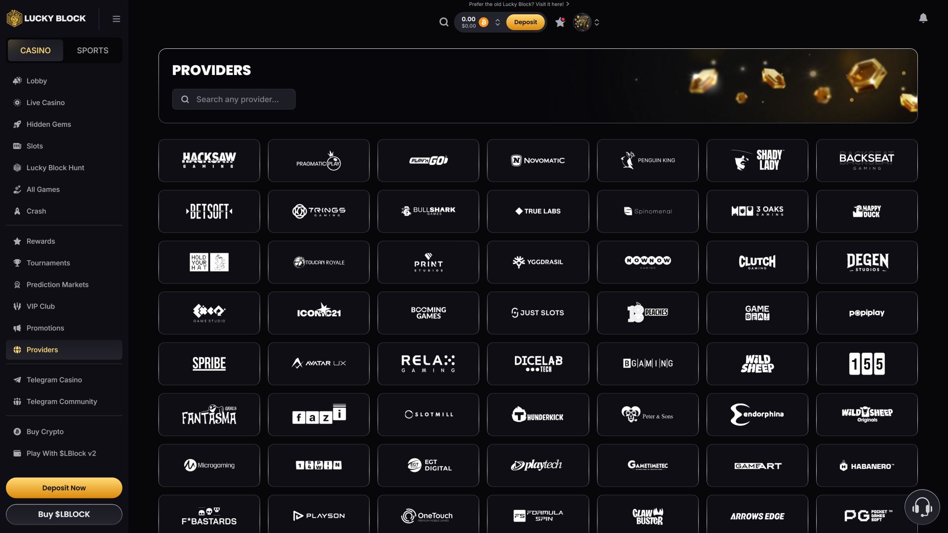 Lucky Block Casino Desktop Game Developers