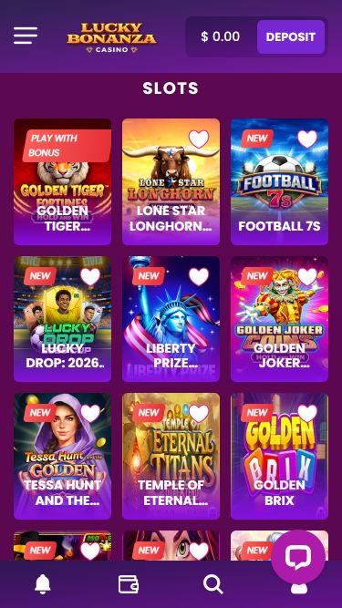 Lucky Bonanza Casino Mobile Games