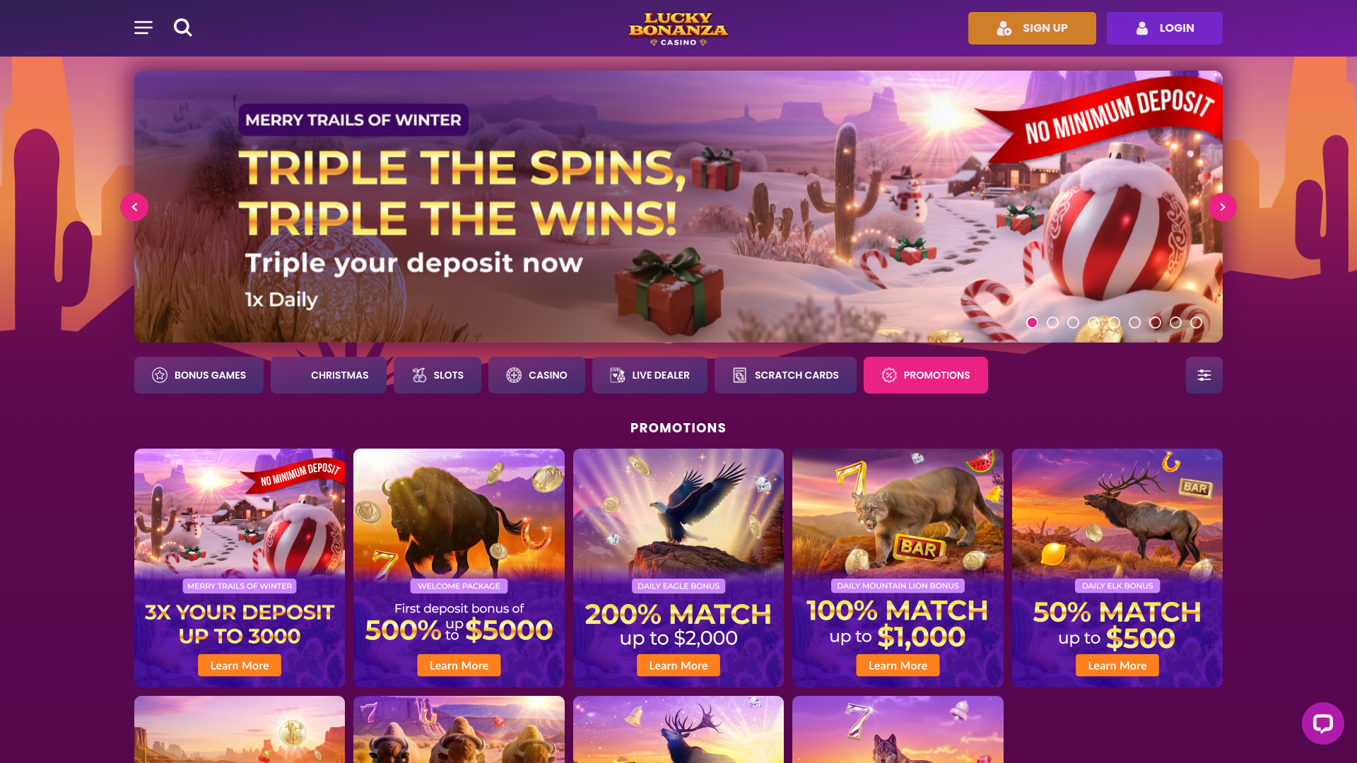 Buffalo Casino Desktop Promotions