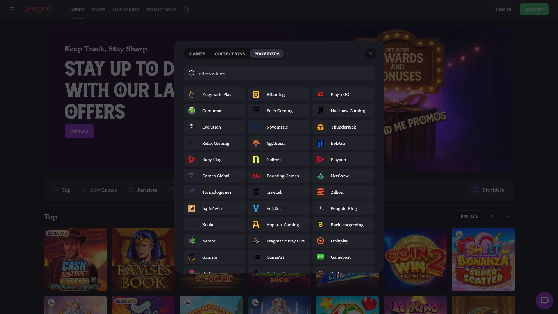 Lucky Circus Casino Desktop Game Developers