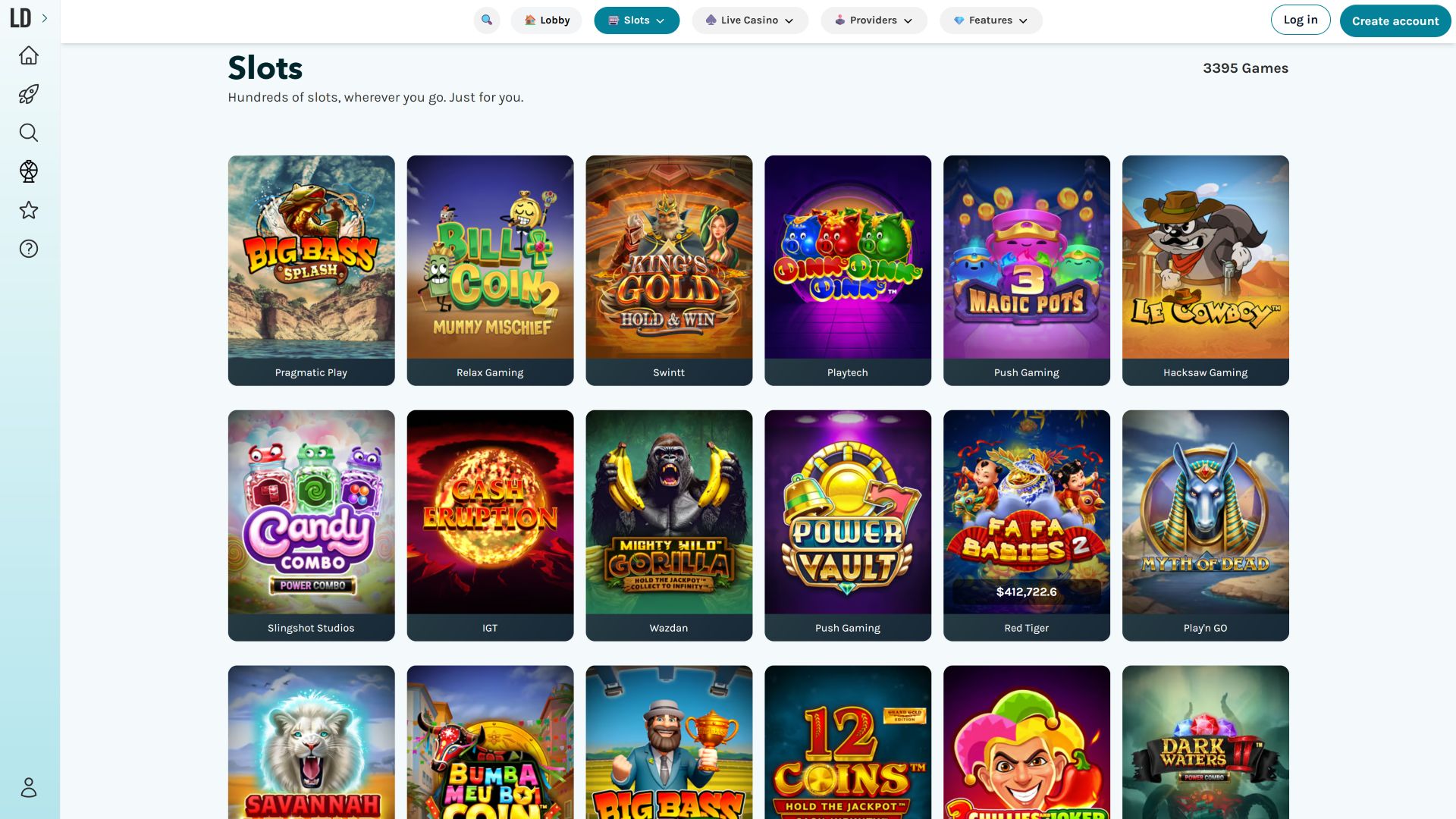 Lucky Days Casino Desktop Games